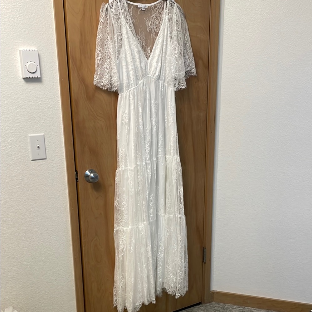White Lace Maxi Dress